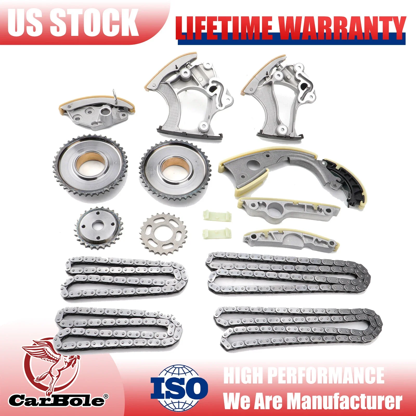 Kit catena di distribuzione e ingranaggi per Volkswagen Touareg Hybrid 2011-15 e Audi US 2015-16