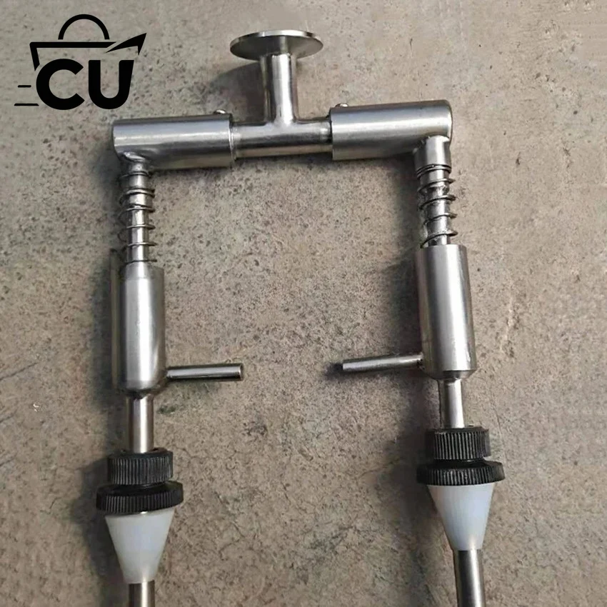 Precision 304 Stainless Steel Gravity Filling Nozzle Head, Replacement Spout for Liquid Filler Machine & Patching Equipment