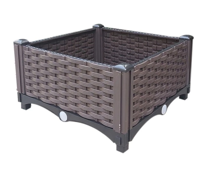 

Indoor vegetable planting special box fence type flower pot plastic roof outdoor balcony roof flower planting