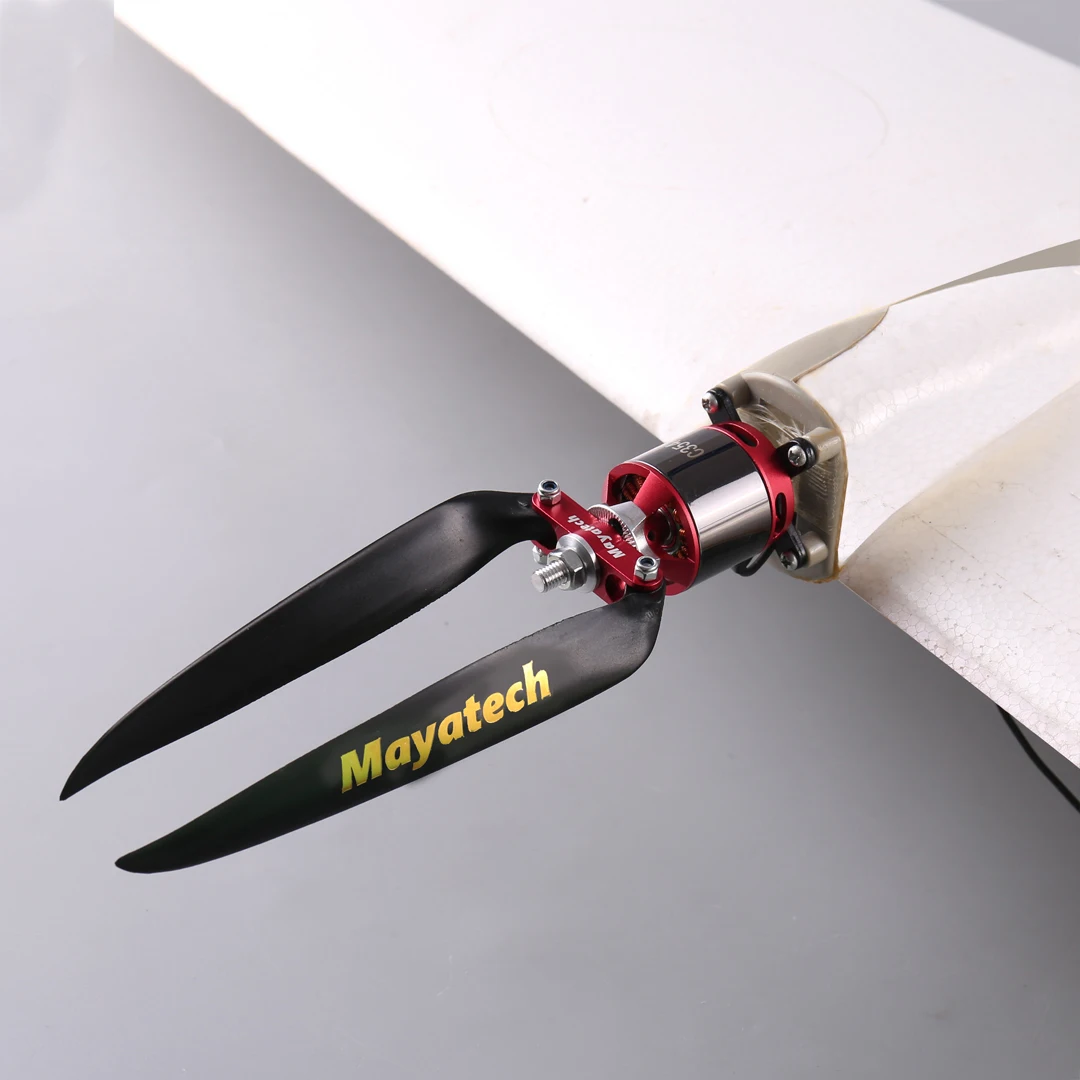 Mayatech 6MM Package for sale model aircraft metal folding propeller + folding nylon propeller fixed wing propeller clamp seat