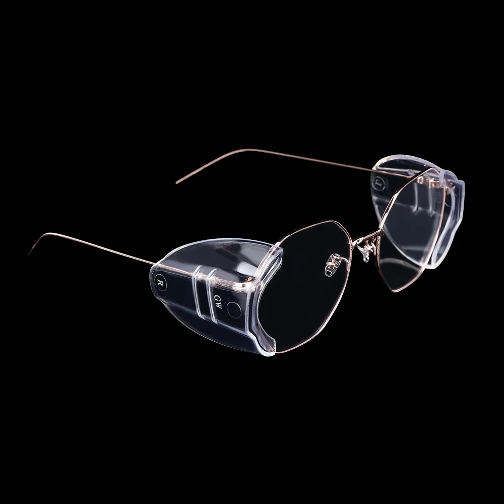 TPU Polyurethane Universal Flexible Eye Protection Side Shields Goggles Safety Glasses
