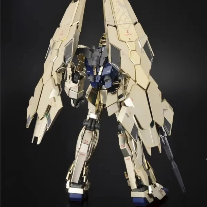 Bandai original mg master grade série mg178 unicórnio gundam 3 phoenix anime figuras de ação montagem modelo brinquedos modelo colecionável