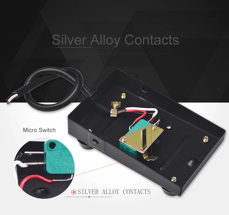 2/3pin Foot Pedal Iron Shell 1NO1NC SPDT Momentary Metal TIG Cutting Welder Spot Machine Anti-skid 220V Connector Aviation Plug