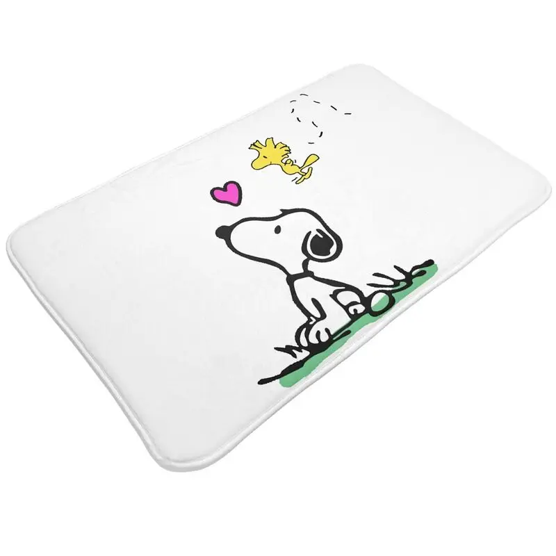 Custom Manga Snoopy Woodstock Front Floor Door Entrance Mat Indoor Animation Dog Kitchen Bathroom Doormat Bedroom Carpet Rug