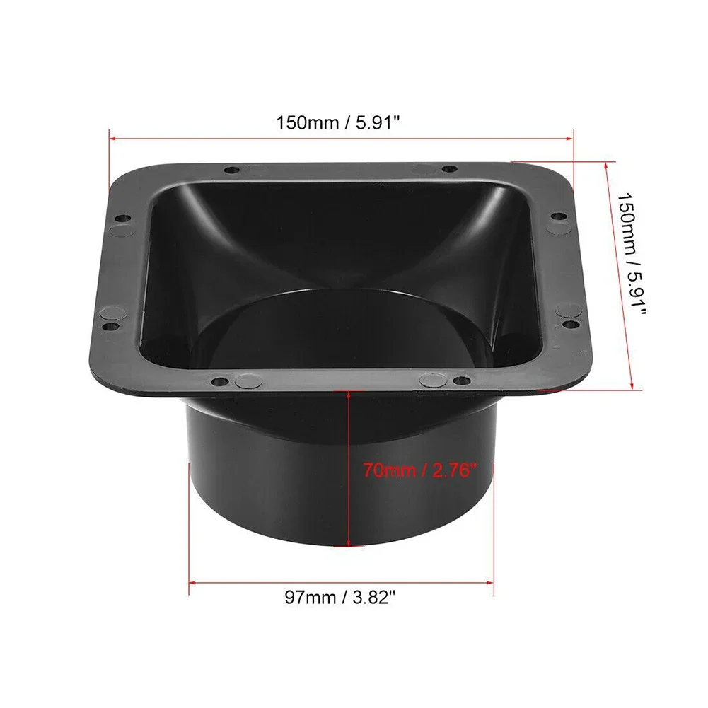 Exhaust Duct Air System Vent Hardware ABS Round Pipe Flange Seat Aluminum Tube Air Ventilation Hose Connector 100/150mm