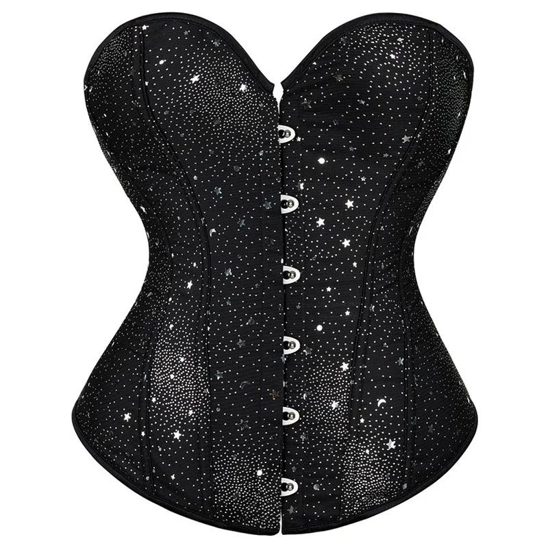 Corset Tights Sexy Palace Shapewear New Starry Black Sexy Wedding Dress Chest Gathered