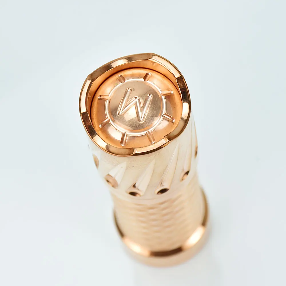 wolfcoolvape ww style vape mod mechanical mod 18650 battery red copper material vape mod fit reload s rda dead rabbit v3 rda