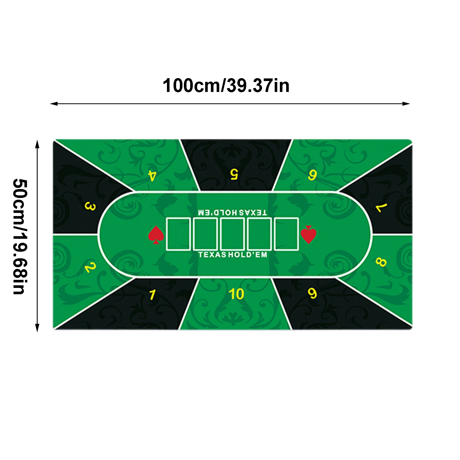 Holdem Poker Mat Rubber Game Mat Poker Layout Tablecloth Tabletop Holdem Mat For Home Entertainment Board Game Rooms Friend