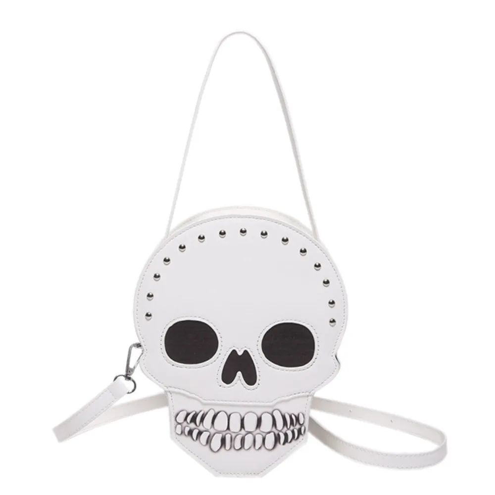 

Ins Style Originality Women Shoulder Bags Funny Skull Head Shape Design Fashion Personality Lady Shopping Commuter Crossbody Bag