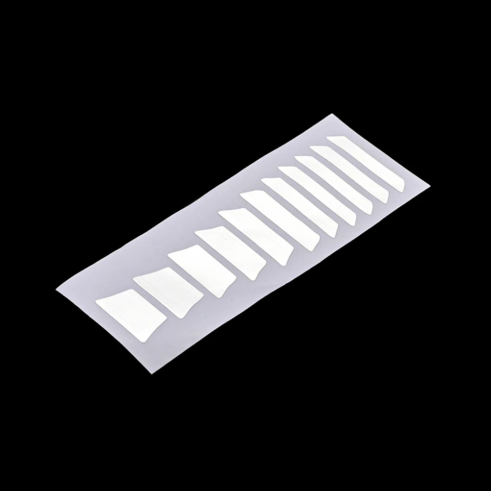 

10pcs Guitar Sticker Fret Marker Decals Self Adhesive Strong Viscosity Trapezoid Pattern Guitar Decoration for Acoustic Electric