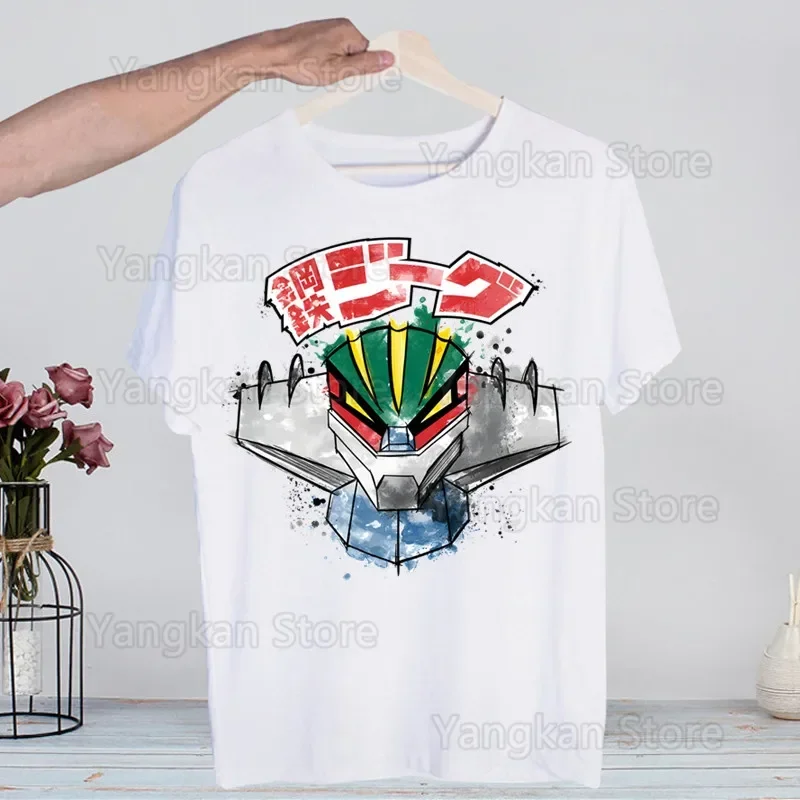 

Kotetsu Jeeg Robot Anime Tshirts Harajaku Mens Clothing Summer Mechas 02 Steel Jeeg Robot Streetwear Casual Tee