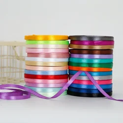 22yards/roll 6mm Satin Ribbon for  Wrapping Bows Making Floral Bouquets DIY Applicable Wedding Party Decoration,Gift Wrapping