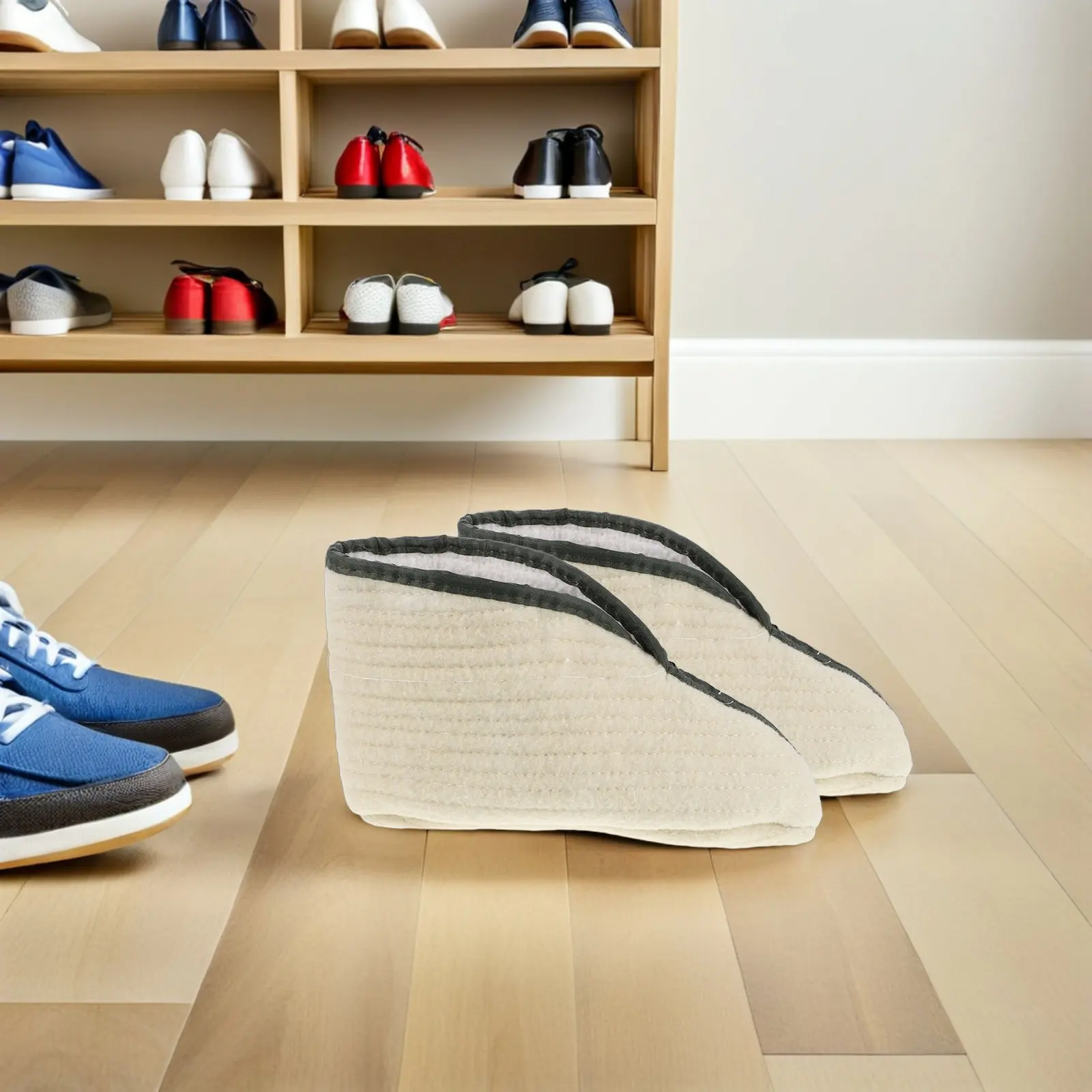 

2 пары зимних носков-вкладышей для обуви - толстые термоноски с шерстяной подкладкой для мужчин и женщин, для активного отдыха, катания на лыжах, пеших прогулок, рыбалки, работы в холодных условиях, горнодобывающей промышленности