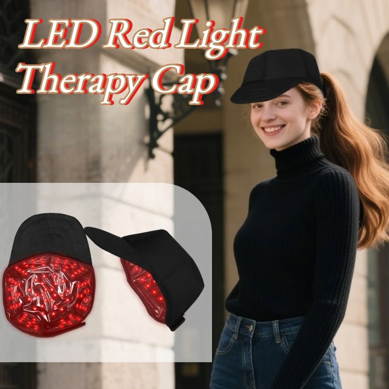 

Портативная LED-шапка для красносветовой терапии, регулируемая, для домашнего использования, для ухода за волосами, физиотерапевтическое устройство, электронное устройство для красоты