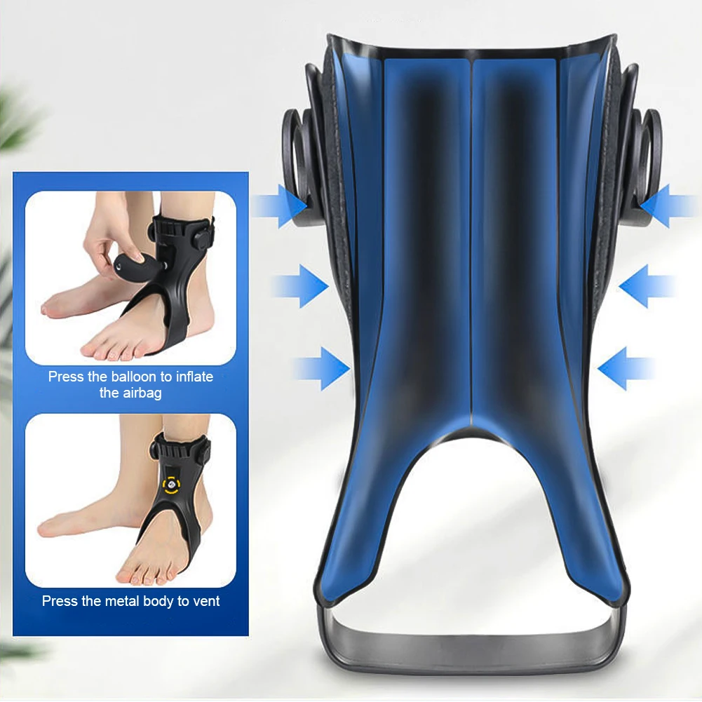Fußstütze, Orthese, AFO, Knöchelriemen, bequem und sicher für Schlaganfallpatienten, Schuhe zum Gehen, ohne Airbag-Stil – Detail 2