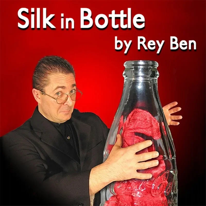 Silk in Bottle by Rey Ben Gimmick Silk Vanishing Magic Close up Magic Tricks Stage Magia Magie Props Illusions