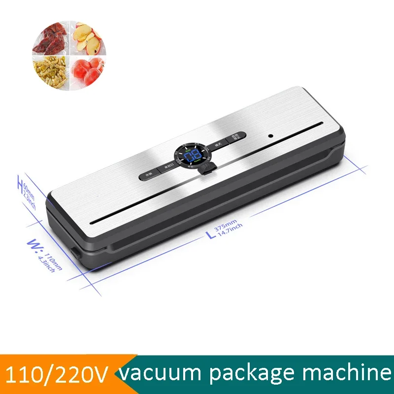 High Suction Food Packaging Machine New Arrival Wet and Dry Fully Household Vacuum Fresh-keeping Sealing Machine