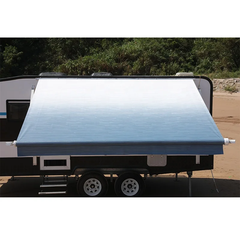 Kain Pengganti Tenda RV STLF, Bahan Vinyl, Pelindung Matahari, Anti UV, Tahan Air, untuk Trailer RV dan Camper