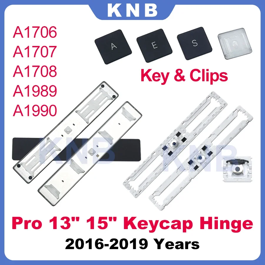 

New A key Space Key Cap With White Clip For Macbook Pro 13" 15" A1706 A1707 A1708 A1989 A1990 Keycap 2016 2017 2018 2019