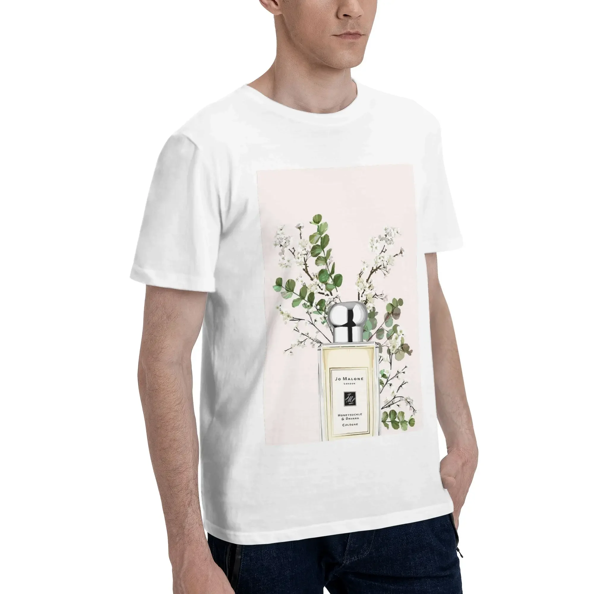 Jo Malon Men T-Shirt Oversized T Shirts Men's Crew Neck Cotton Tees Short Summer Male