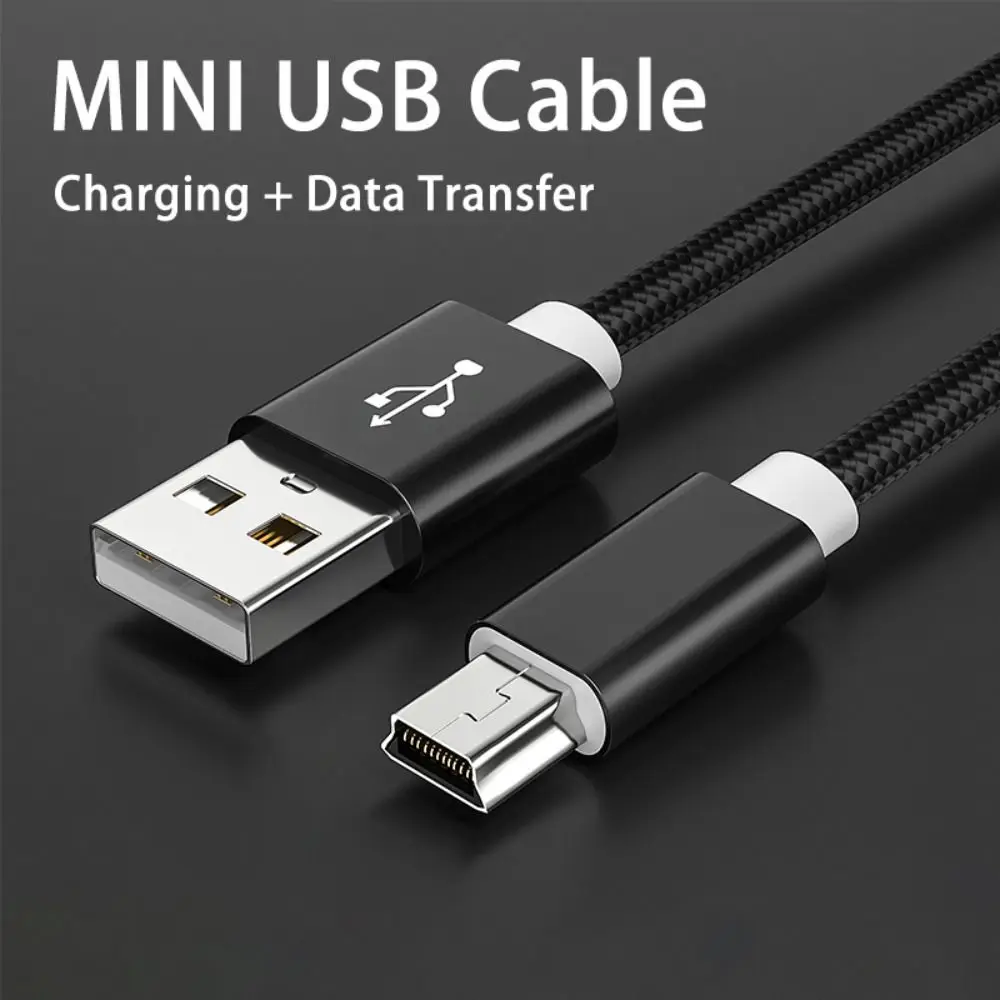 Digital Camera Charger Double Head Mini USB Cord Mini USB to USB Charger Cable Camera Charging Cable Fast Data Charger Cable