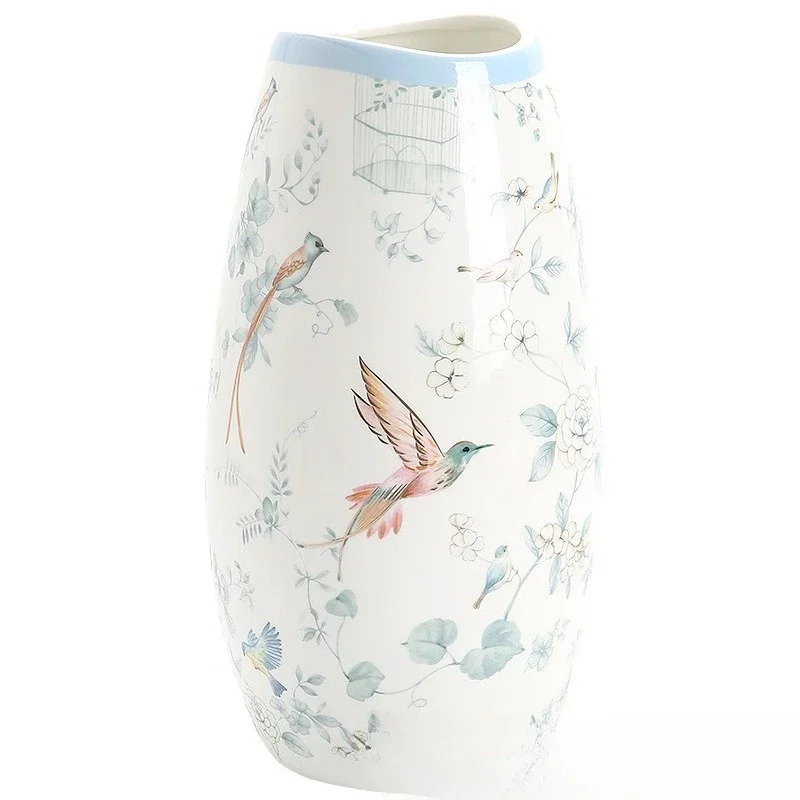 

New Chinese flower bottle, living room decorative tabletop ornament