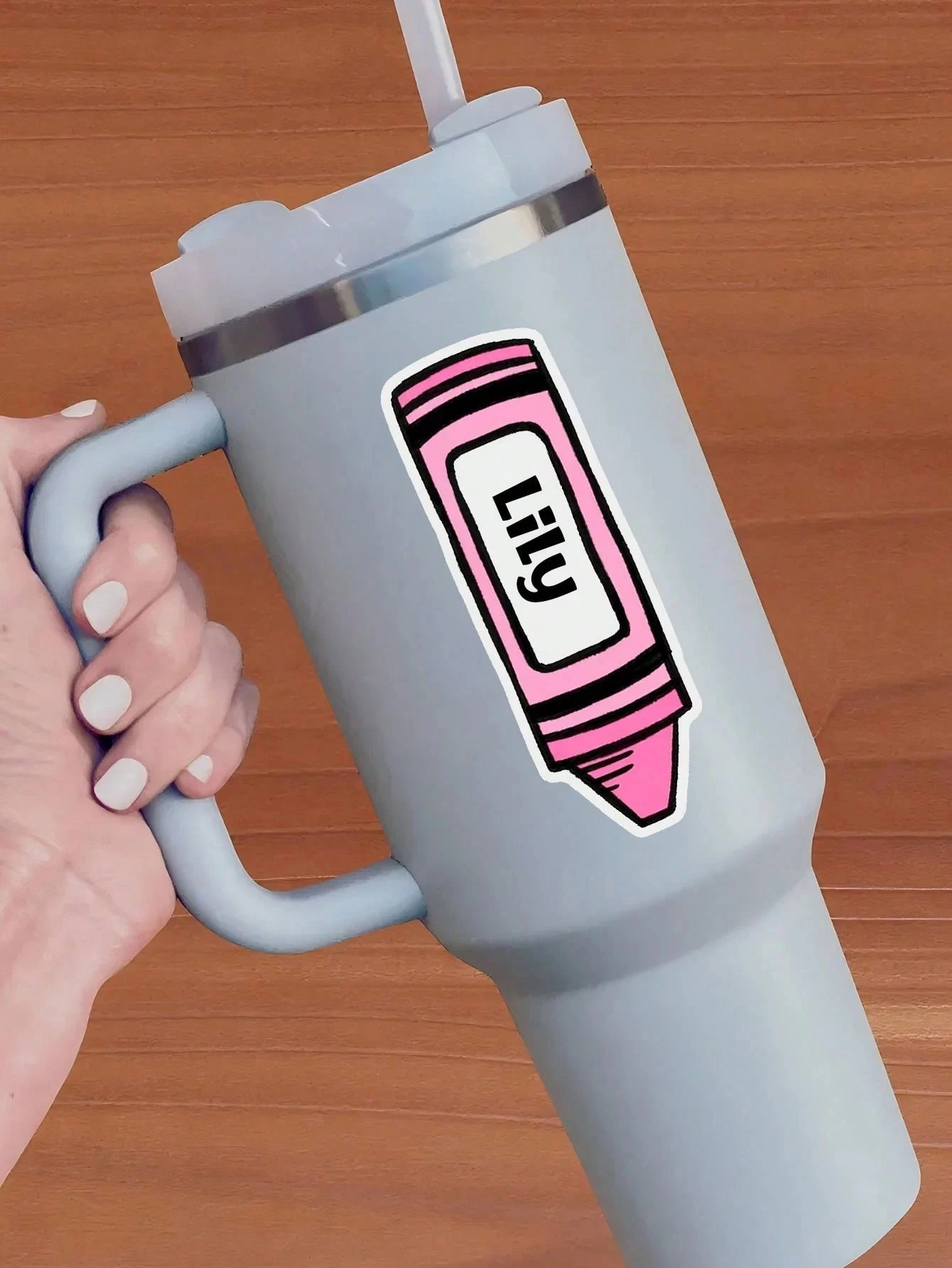 Customized Cartoon Stationery Shape Stickers Book Label Name Pencil Crayon Back To School Teacher Colorful Cute Kawaii