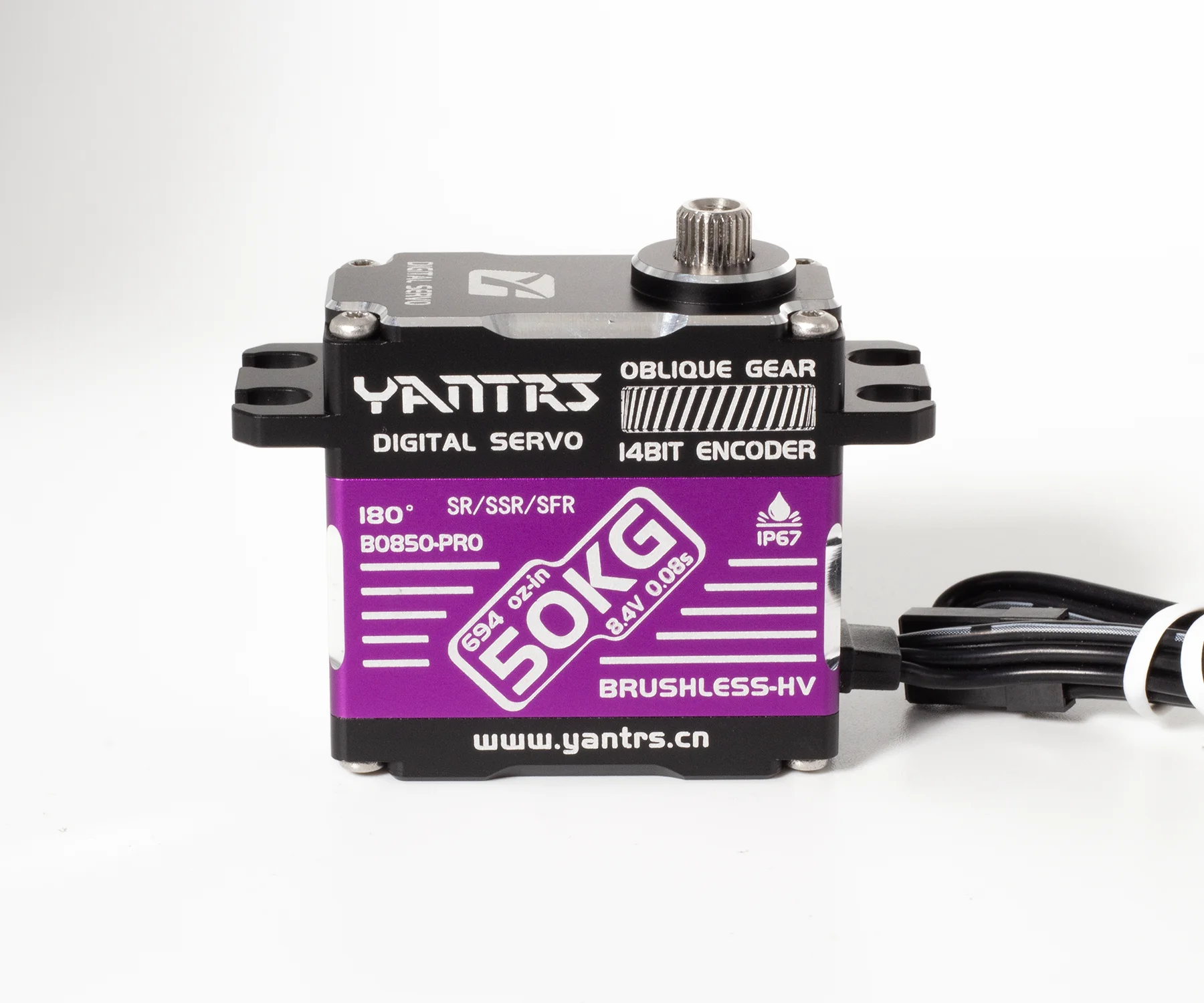 

YANTRS 50KG Magnetic Sensing Brushless Waterproof Servo High Speed HV 1/8 RC Car Truck Boat Compatible With SANWA FUTABA SR/SSR