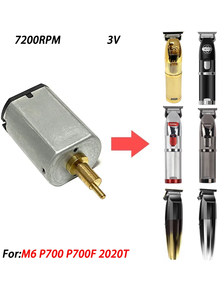 7200 RPM Hair Clipper 3V Motor Engine Professional Repair Replacement Tool for M6 P700 JRL2020T Mainboard Trimmer Accessories