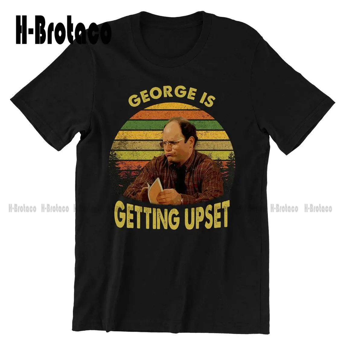 George Costanza George Is Getting Upset Vintage T-Shirt, Movies Quote Unisex Tshirt Custom Gift Xs-5Xl Printed Tee All Seasons