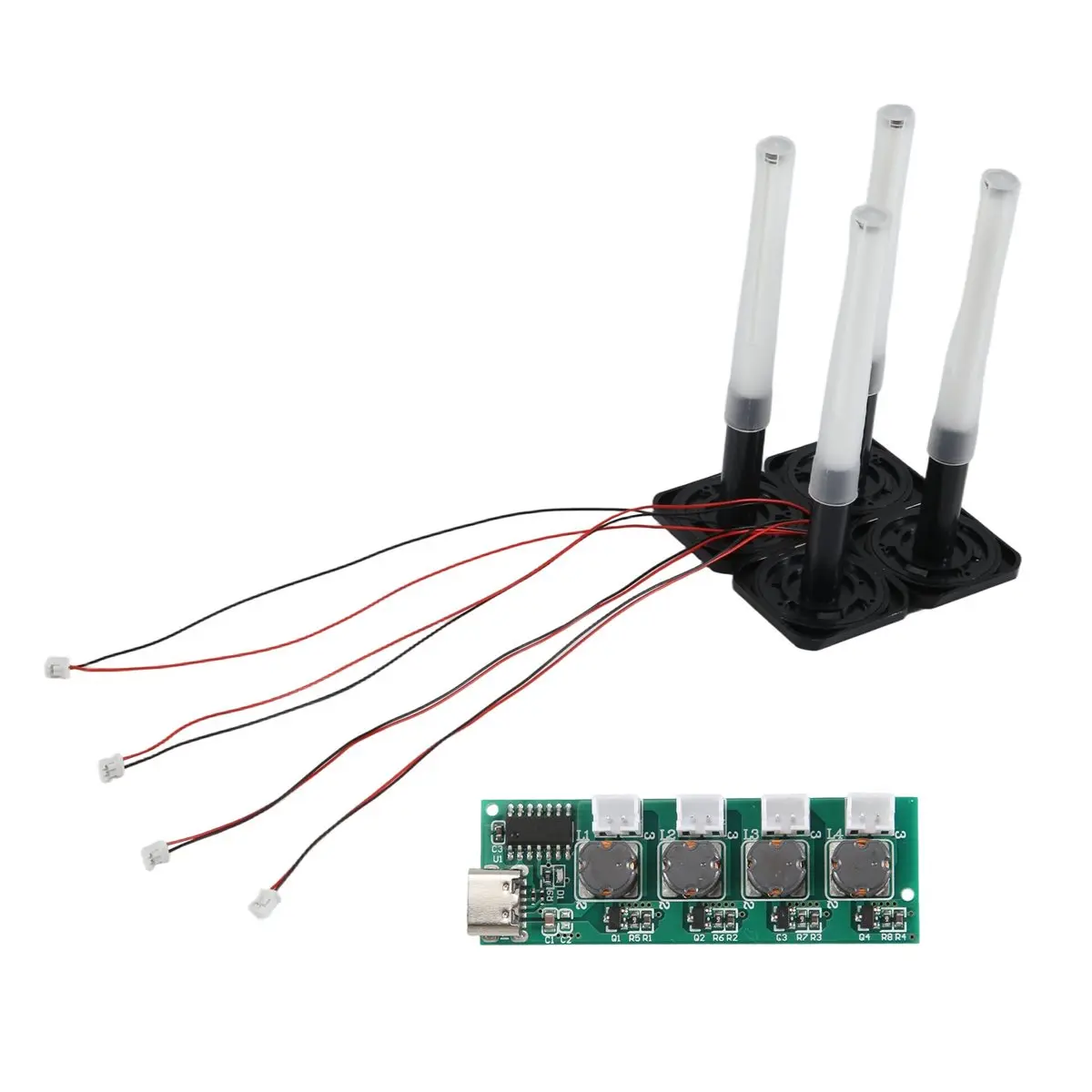 A64I Four- Humidifier Module DIY Atomizer Control Board Driver Circuit Board 1 to 4 Plant Watering Large Fog Volume