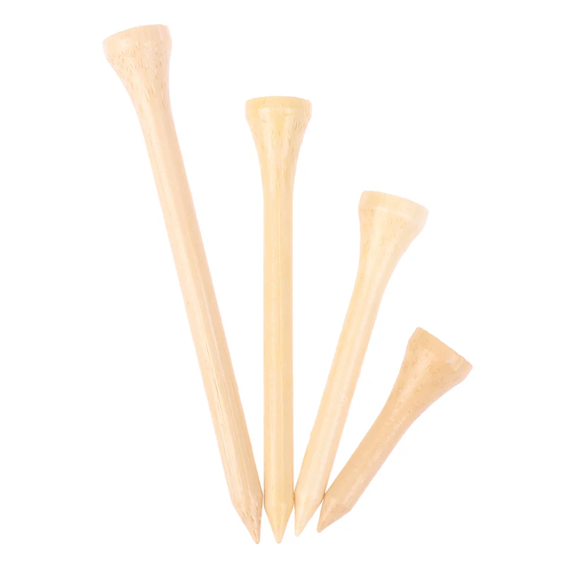 10 Count Golf Tees Bamboo Tee Golf Balls Holder 4 Sizes Available Stronger than Wood Tees Drop Ship 42mm 54mm 70mm 83mm