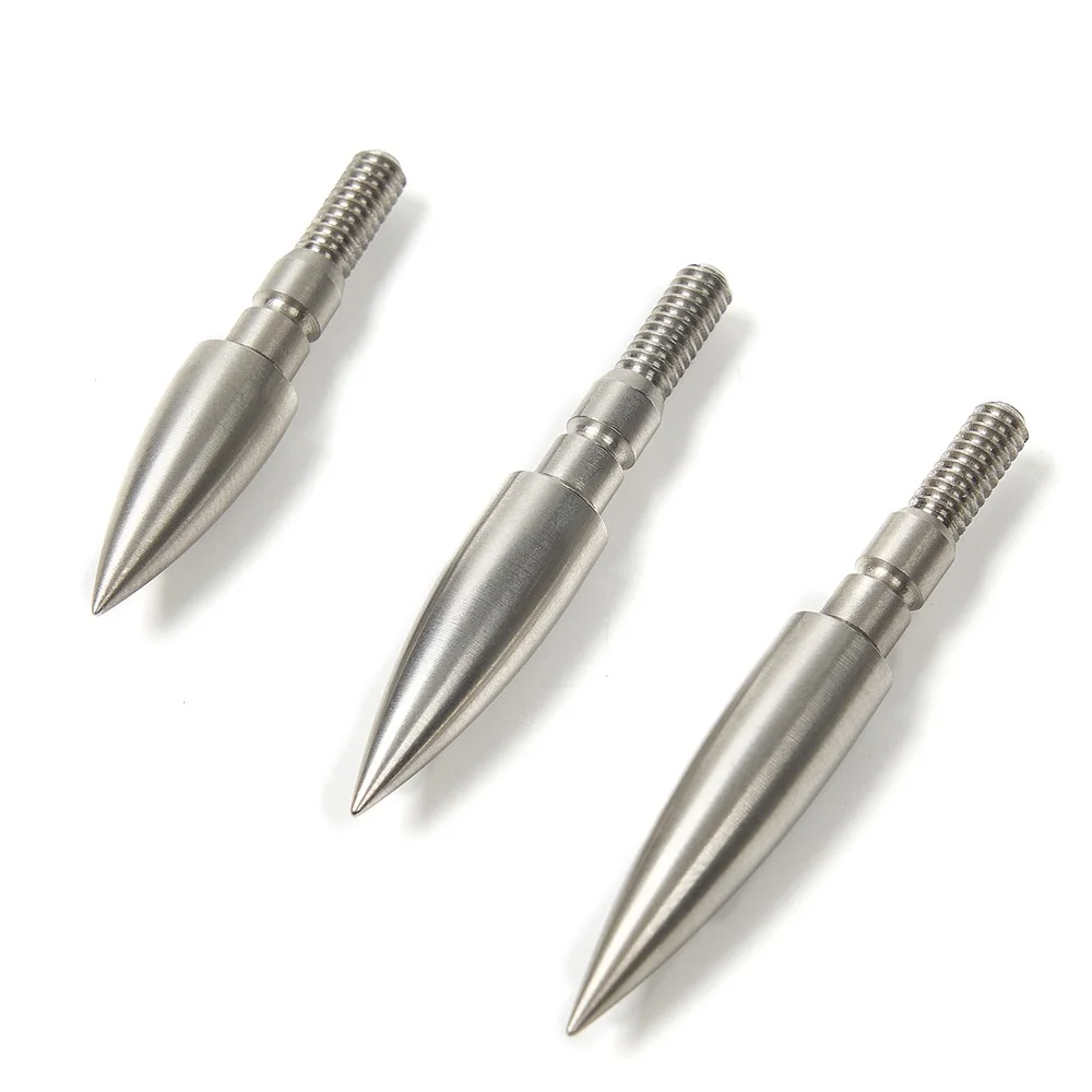 6/12pcs Hunting Arrow Tips 100/125/150 Grain Carbon Steel Arrowheads for Outdoor Hunting Archery Accessories