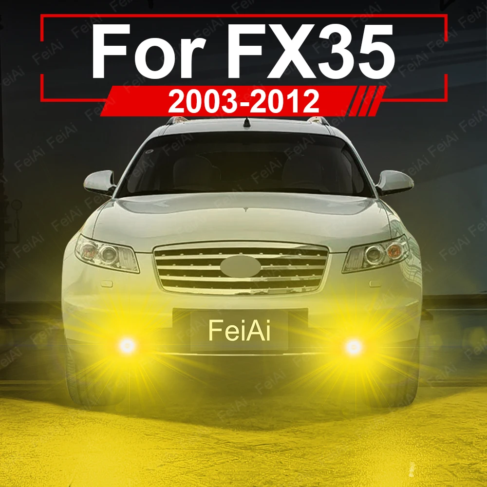 

Для Infiniti FX35 S50 S51 светодиодные противотуманные фары, передние противотуманные фары, два цвета 2003-2008 2009 2010 2011 2012 FX35 тюнинговые аксессуары