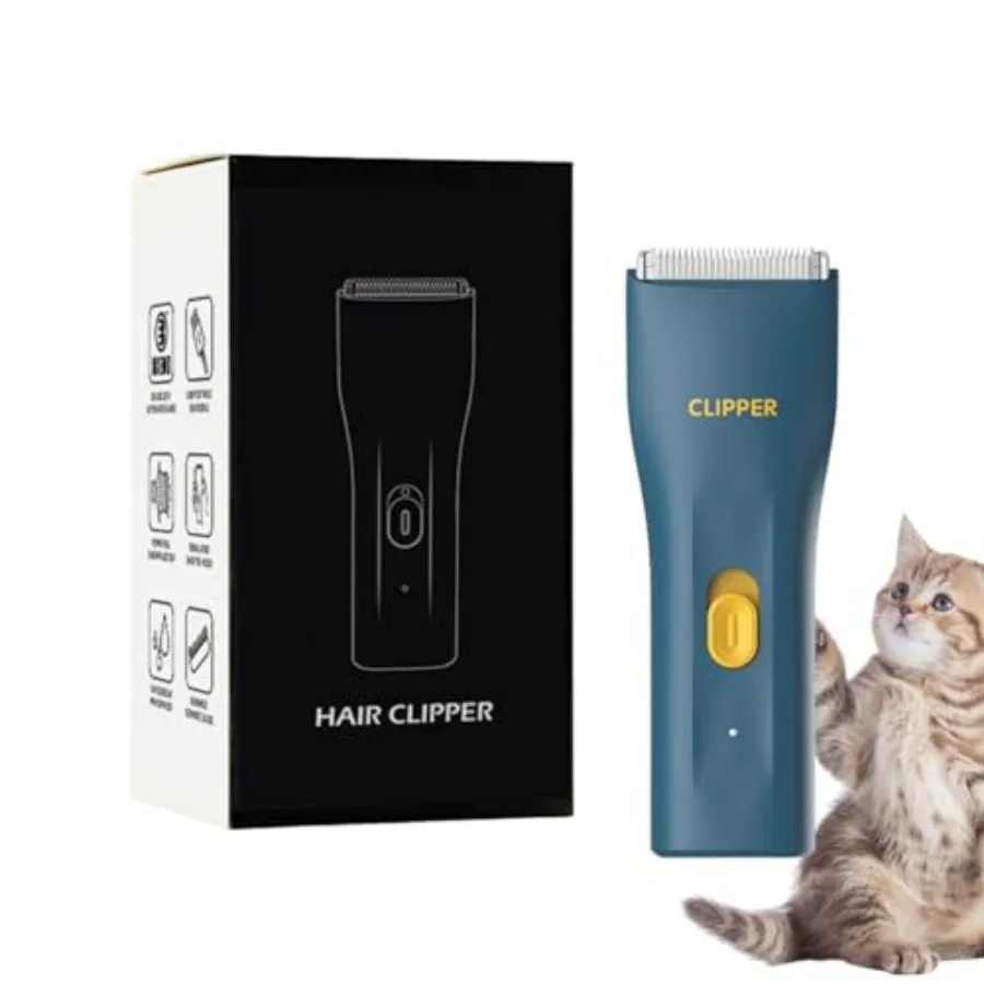 

Dog Grooming Kit Clipper for Thick Coat Low Noise Cordless Cat Hair Trimmer Rechargeable Shaver Pet Grooming Tools for Small an