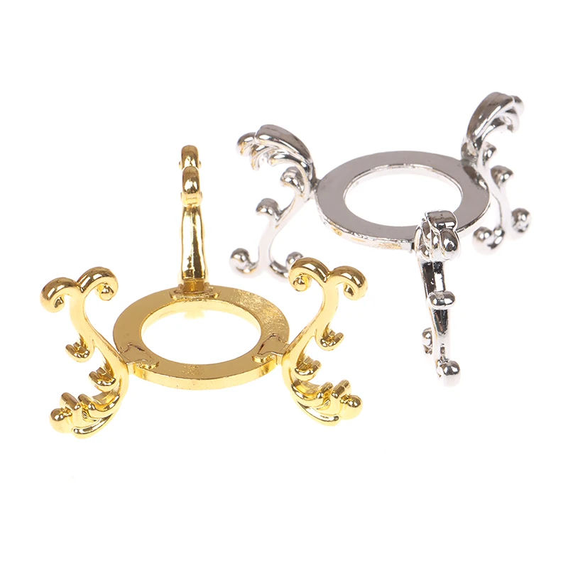 1PCS Crystal Ball Stand Holder Gold-plated Display Gemstone Egg Support Base Ornament Crystal Ball Decorative Ball Display Stand