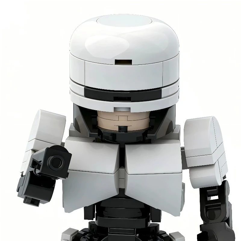 MOC-Bausteine, mechanischer Polizist, Montagespielzeug für Kinder, Dekorationsartikel für Robotermodelle, Geburtstagsgeschenk für Jungen – Detail 5