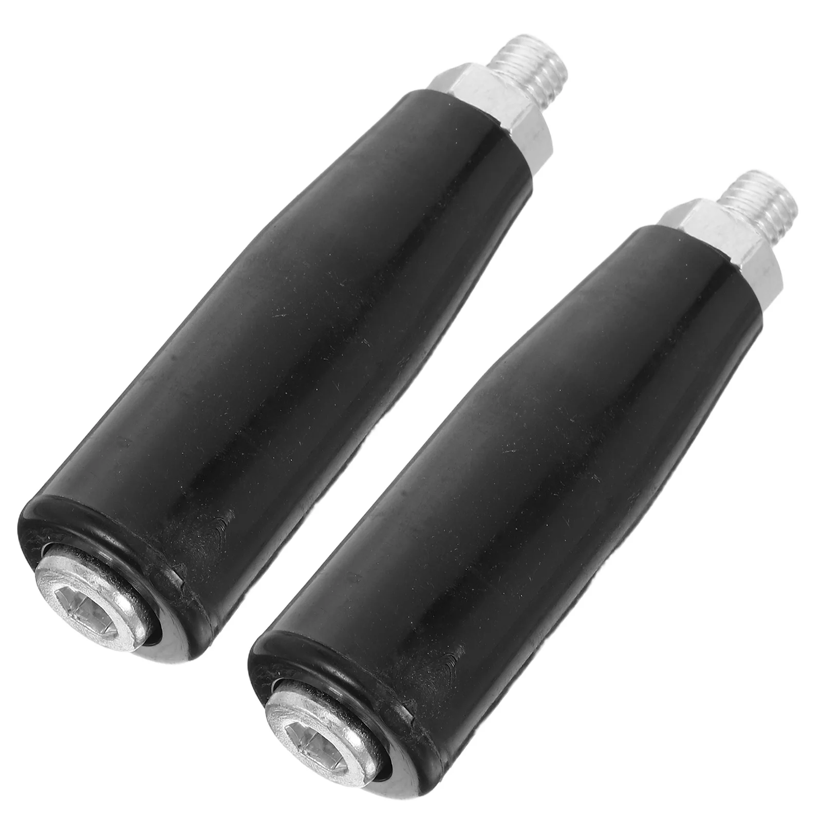 

2pcs Rotating Handwheel Handle Grip M8 Bakelite Metal Crank Clamping Screw Knob For Machine Tools Threaded Handle With