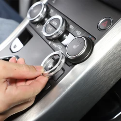 For Land Rover Range Rover Evoque 2012-2018 Car Air Condition Knob Audio Volume Control Button Circle Decoration Trim Ring Cover