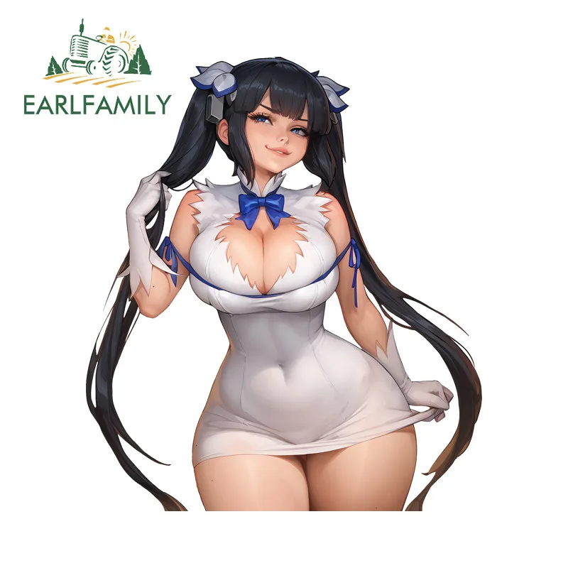 

EARLFAMILY Hestia Car Stickers Occlusion Scratch Campervan Windows Fishing Tackle Box JDM Decals Waterproof Exterior Accessories