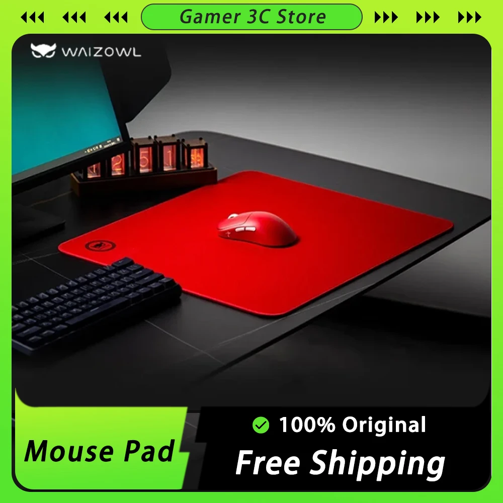 WAIZOWL Falcon Gaming Mouse Pad Granular Sensation Neutral PU Foam Primer Surface Super-Large Non-Slip Custom Mousepad For Gamer