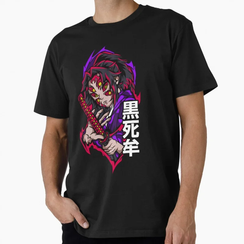 

Kokushibo Manga Demon Slayer Kimetsu no Yaiba Anime t shirt for fans Large size Tops 100% cotton print Clothes Birthday Gift