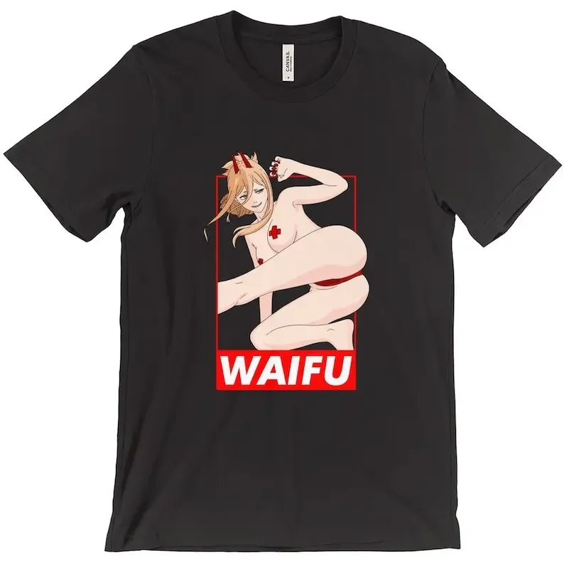 Anime Power girl Ecchi, Sexy, Lewd, Fetish T-Shirts