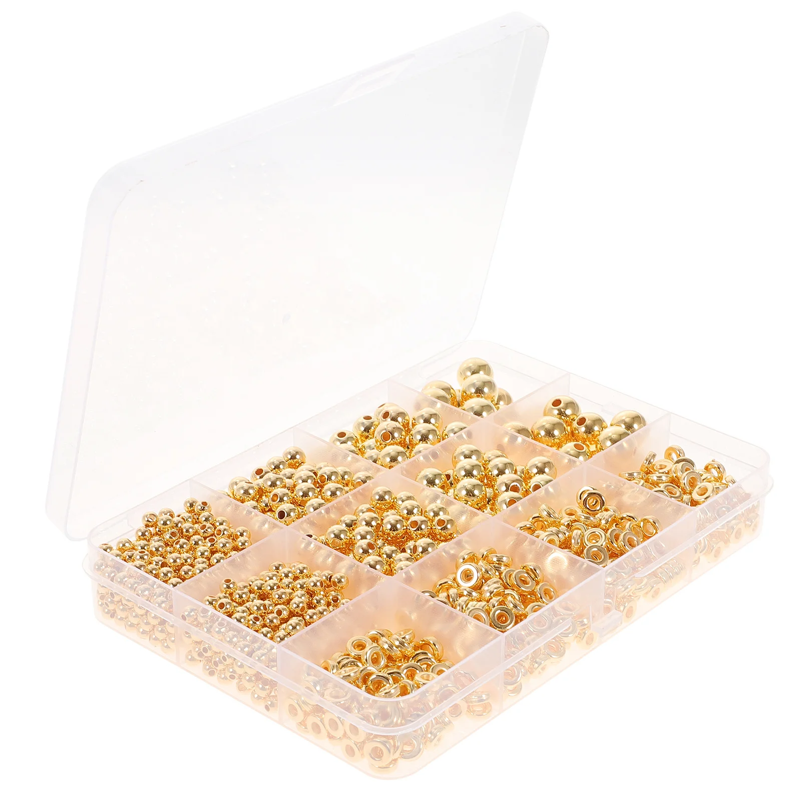 

1250 шт. золотые бусины-разделители элегантные DIY ювелирные изделия аксессуары для рукоделия ожерелье браслет принадлежности для изготовления бусины-разделители