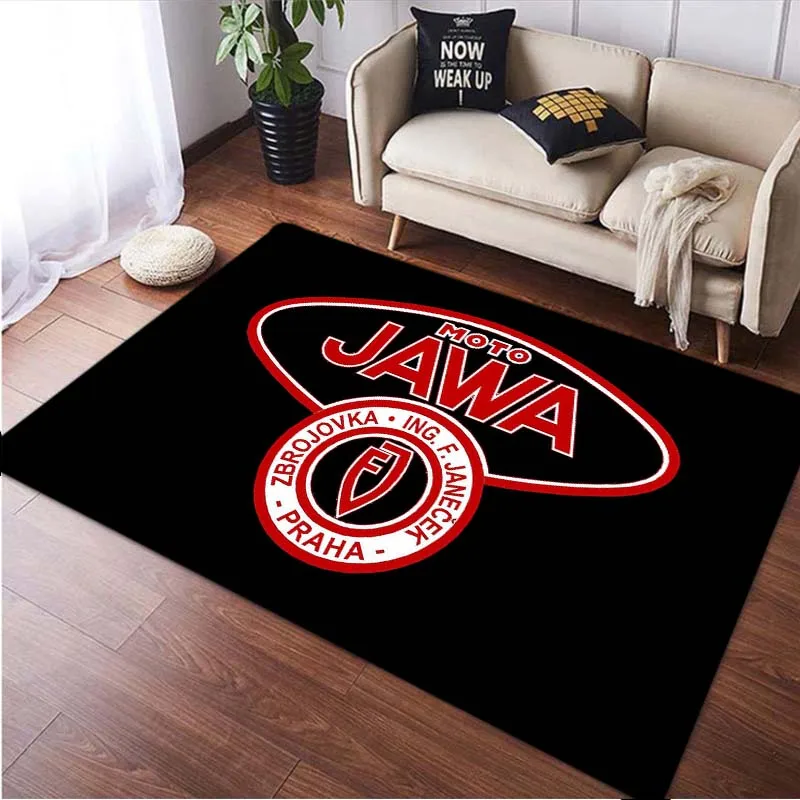 Java Motorcycle Icon Print Bedroom, Living Room, Square Carpet Floor Mat  carpets for living room rugs for bedroom carpet rug