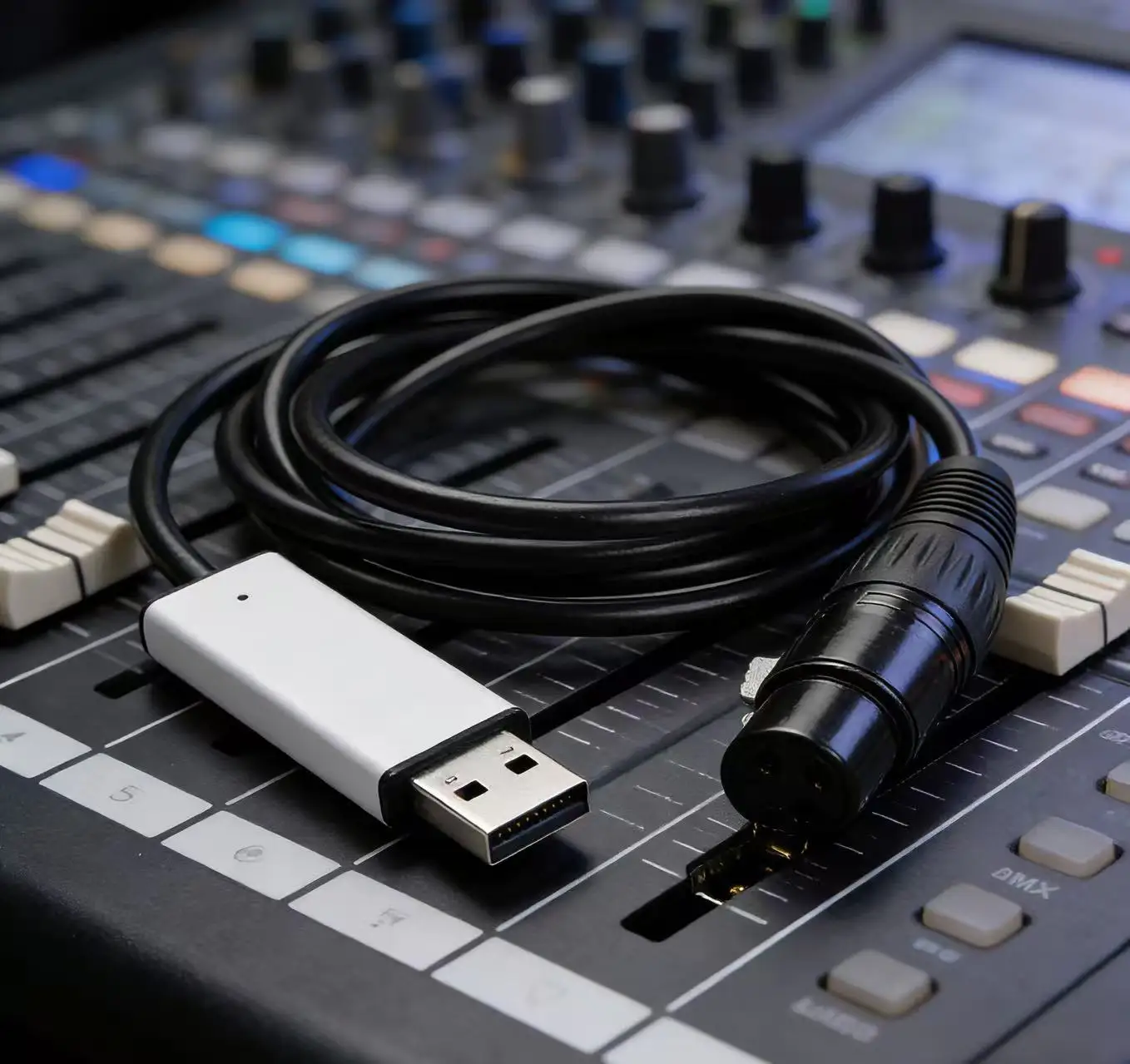 9-1.8 Meter USB to DMX512 Cable Adapter Computer PC LED Stage Lighting Console Dimmer Controller