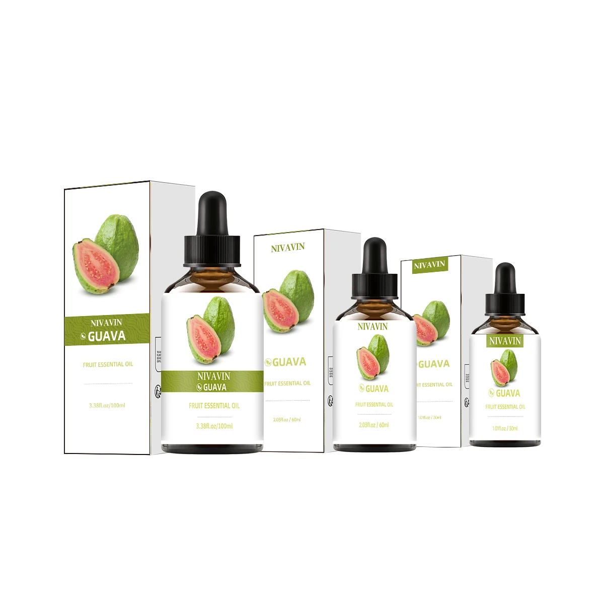 NIVAVIN 30ml/60ml/100ml/Guava, naturally extracted single-ingredient aromatherapy essential oil, long-lasting fragrance.