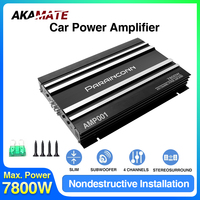 Amplifier for Car Audio High Power 4 Channel 12V Digital Stereo Surround Passive Subwoofer Car Audio Amplifier Max 7800W ﻿
