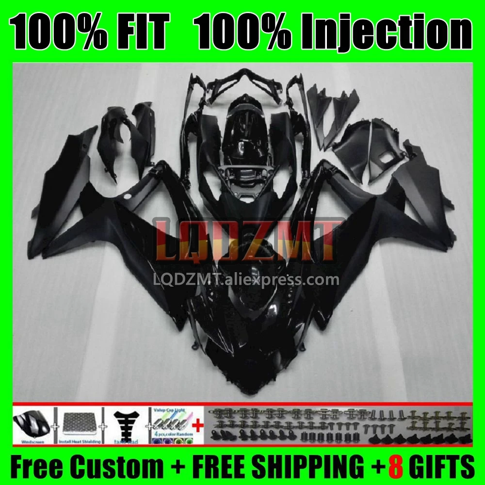 Injection Body For SUZUKI GSXR 600 750 K8 GSXR600 5No.1 GSXR750 GSX-R600 Glossy black 08 09 10 GSXR-750 2008 2009 2010 Fairing