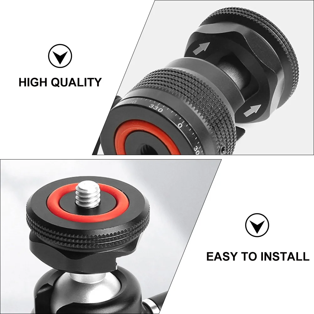 

360° Rotating Mini Ball Head Universal Tripod Spherical Head For Camera Flash Light Hot Shoe Mount Adapter Tripod Accessories